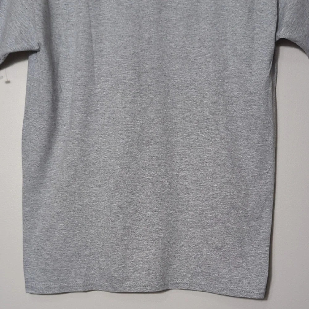 Fruit of the Loom Cotton Gray Novelty T-Shirt Unisex Medium Black Cat Impress Me